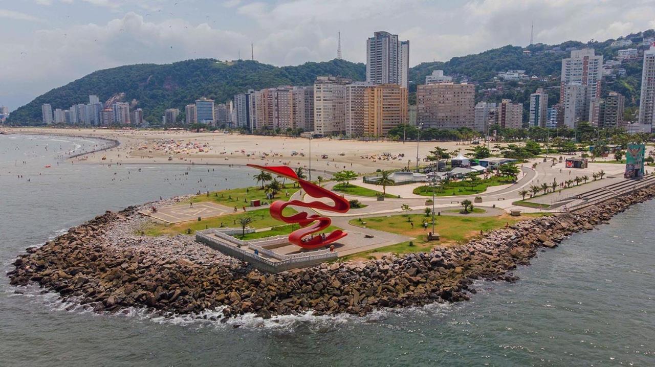 شقة Kitnet Aconchegante Beira Mar. سانتوس المظهر الخارجي الصورة